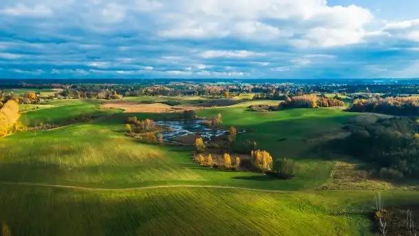 Mazurska jesień z lotu mewy, listopad 2020 r. - zdjęcie 2