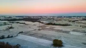 Pierwszy śnieg i wschód słońca nad jeziorem Boczne - zdjęcie 9