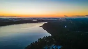 Pierwszy śnieg i wschód słońca nad jeziorem Boczne - zdjęcie 14