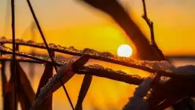 Pierwszy śnieg i wschód słońca nad jeziorem Boczne - zdjęcie 28