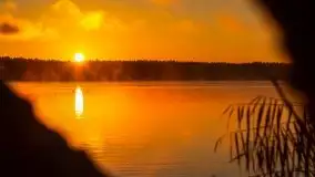 Pierwszy śnieg i wschód słońca nad jeziorem Boczne - zdjęcie 71