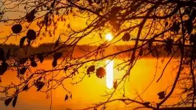 Pierwszy śnieg i wschód słońca nad jeziorem Boczne - zdjęcie 93