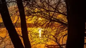 Pierwszy śnieg i wschód słońca nad jeziorem Boczne - zdjęcie 99