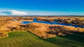 Jesień z lotu ptaka przy jeziorze Tałtowisko i kanale Grunwaldzkim - zdjęcie 19