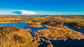 Jesień z lotu ptaka przy jeziorze Tałtowisko i kanale Grunwaldzkim - zdjęcie 22