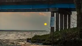 Wschód słońca przy moście Sztynorckim i jeziorze Dargin - zdjęcie 29