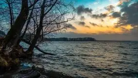 Wschód słońca przy moście Sztynorckim i jeziorze Dargin - zdjęcie 42