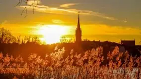 Grudniowy zachód słońca w Kętrzynie, 2020 - zdjęcie 2