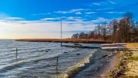 Wietrzne i jesienne jezioro Śniardwy, grudzień 2020 r. - zdjęcie 7