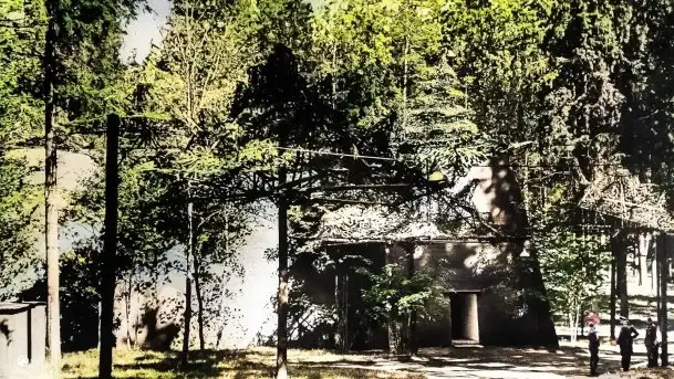 Wilczy Szaniec (Wolfsschanze) na pokolorowanych zdjęciach - zdjęcie 6