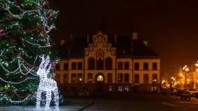 Świąteczny nocny Pisz, grudzień 2020 r. - zdjęcie 8