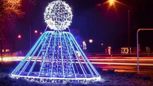 Nocne i mocno świąteczne Węgorzewo, grudzień 2020 r. - zdjęcie 6