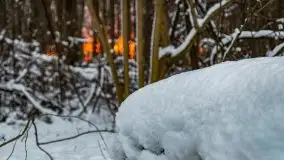 Zimowy zachód słońca między jeziorem Dargin i Sztynorckie - zdjęcie 11