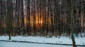 Zimowy zachód słońca między jeziorem Dargin i Sztynorckie - zdjęcie 32