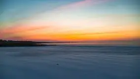 Zimowy wschód słońca nad jeziorem Dargin i... -27 stopni - zdjęcie 41