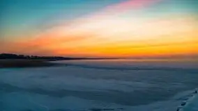 Zimowy wschód słońca nad jeziorem Dargin i... -27 stopni - zdjęcie 23