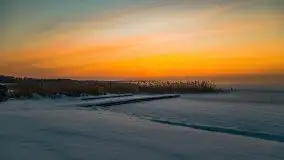 Zimowy wschód słońca nad jeziorem Dargin i... -27 stopni - zdjęcie 56