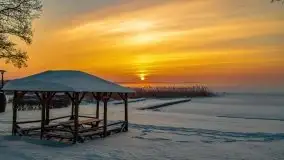 Zimowy wschód słońca nad jeziorem Dargin i... -27 stopni - zdjęcie 49