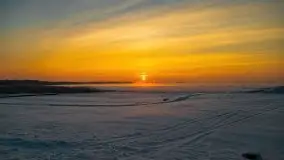 Zimowy wschód słońca nad jeziorem Dargin i... -27 stopni - zdjęcie 81