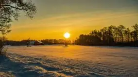 Zimowy wschód słońca nad jeziorem Dargin i... -27 stopni - zdjęcie 112