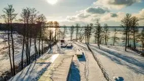 Zimowy Dargin i port Nowy Harsz - zdjęcie 1