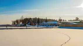 Zima w porcie AZS, jezioro Niegocin, 2021 r. - zdjęcie 19