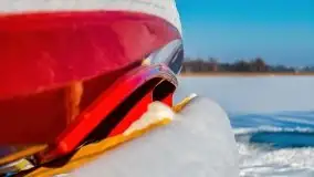 Zima w porcie AZS, jezioro Niegocin, 2021 r. - zdjęcie 36