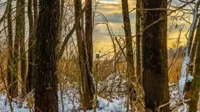 Zachód słońca w okolicach zimowych Kruklanek - zdjęcie 38