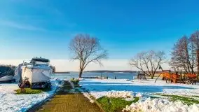 Port Ognisty Ptak w zimowej scenerii, 01.2021 r. - zdjęcie 16