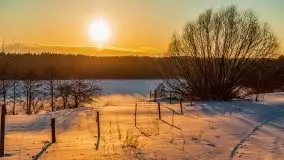 Zachód słońca w okolicach Starych Juch, 02.2021 - zdjęcie 16