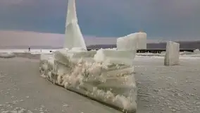 Wschód słońca w Giżycku w zimowej oprawie, 02.2021 - zdjęcie 23