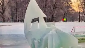 Wschód słońca w Giżycku w zimowej oprawie, 02.2021 - zdjęcie 27