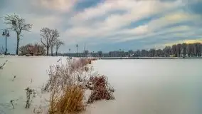 Wschód słońca w Giżycku w zimowej oprawie, 02.2021 - zdjęcie 45