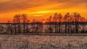 Zachód słońca Pierkunowo i okolice, luty 2021 - zdjęcie 9