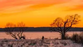 Zachód słońca Pierkunowo i okolice, luty 2021 - zdjęcie 87