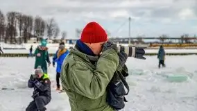 Fotorelacja z rzeźbienia w lodzie w Giżycku - zdjęcie 14