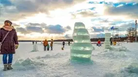 Fotorelacja z rzeźbienia w lodzie w Giżycku - zdjęcie 73