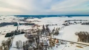 Śluza w Leśniewie Górnym w zimowej szacie, luty 2021 - zdjęcie 13