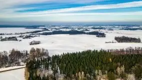 Śluza w Leśniewie Górnym w zimowej szacie, luty 2021 - zdjęcie 21