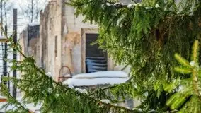 Śluza w Leśniewie Górnym w zimowej szacie, luty 2021 - zdjęcie 14