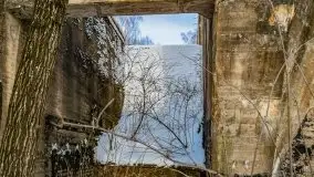 Śluza w Leśniewie Górnym w zimowej szacie, luty 2021 - zdjęcie 36