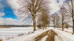 Jezioro Ślepieniec skąpane w zimowej bieli, luty 2021 - zdjęcie 41