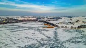 Zachód słońca nad jeziorem Niegocin, luty 2021 - zdjęcie 17