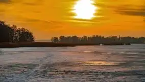 Zachód słońca nad jeziorem Niegocin, luty 2021 - zdjęcie 43