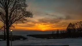 Zachód słońca nad jeziorem Niegocin, luty 2021 - zdjęcie 66