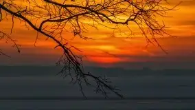 Zachód słońca nad jeziorem Niegocin, luty 2021 - zdjęcie 65