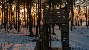 Zachód słońca nad jeziorem Kruklin, luty 2021 - zdjęcie 9