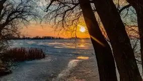 Zachód słońca nad jeziorem Kruklin, luty 2021 - zdjęcie 28