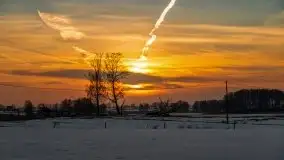 Zachód słońca nad jeziorem Kruklin, luty 2021 - zdjęcie 26