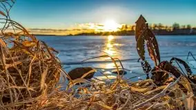 Zimowy wieczór i zachód słońca w Rynie, luty 2021 - zdjęcie 18